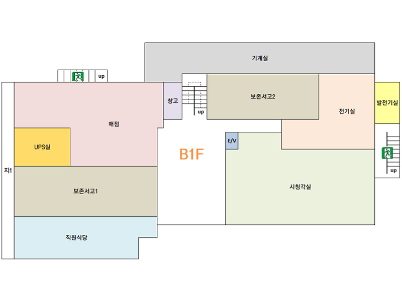 지하1층 안내도